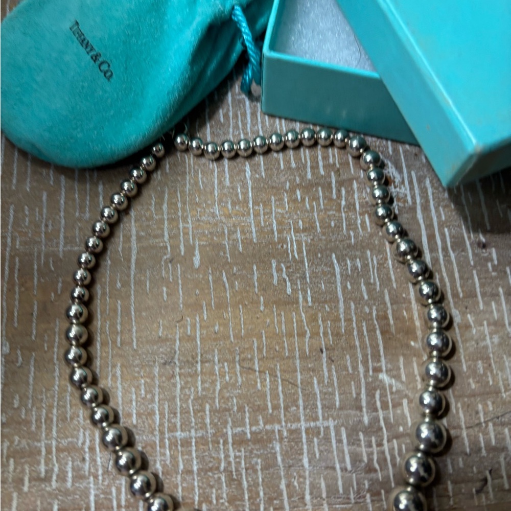 Tiffany & Co. Silver Ball Chain Necklace